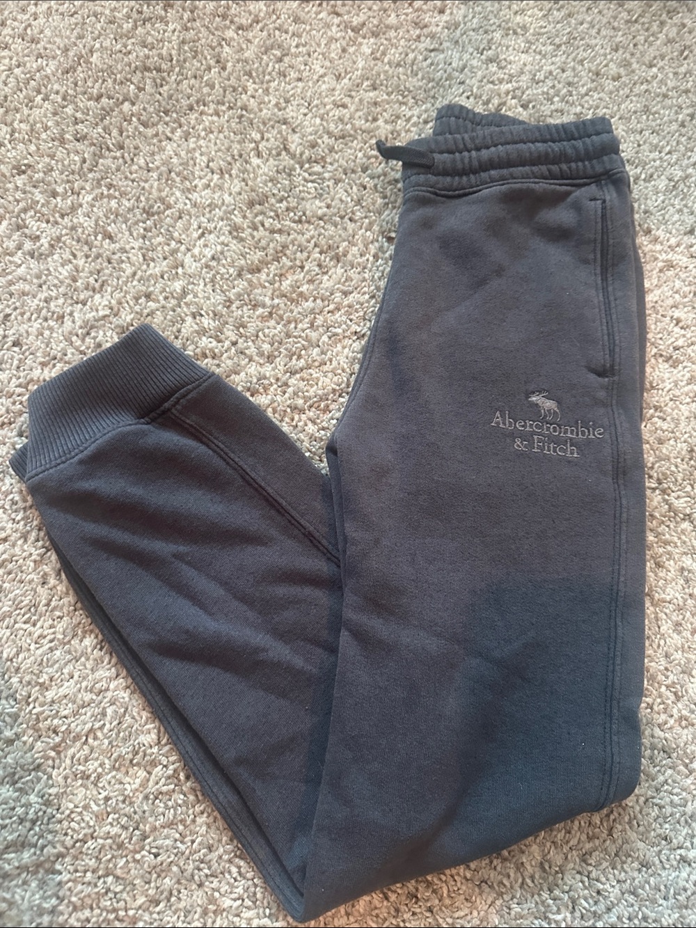 Abercrombie & Fitch Kids Dark Gray Logo Sweat Joggers